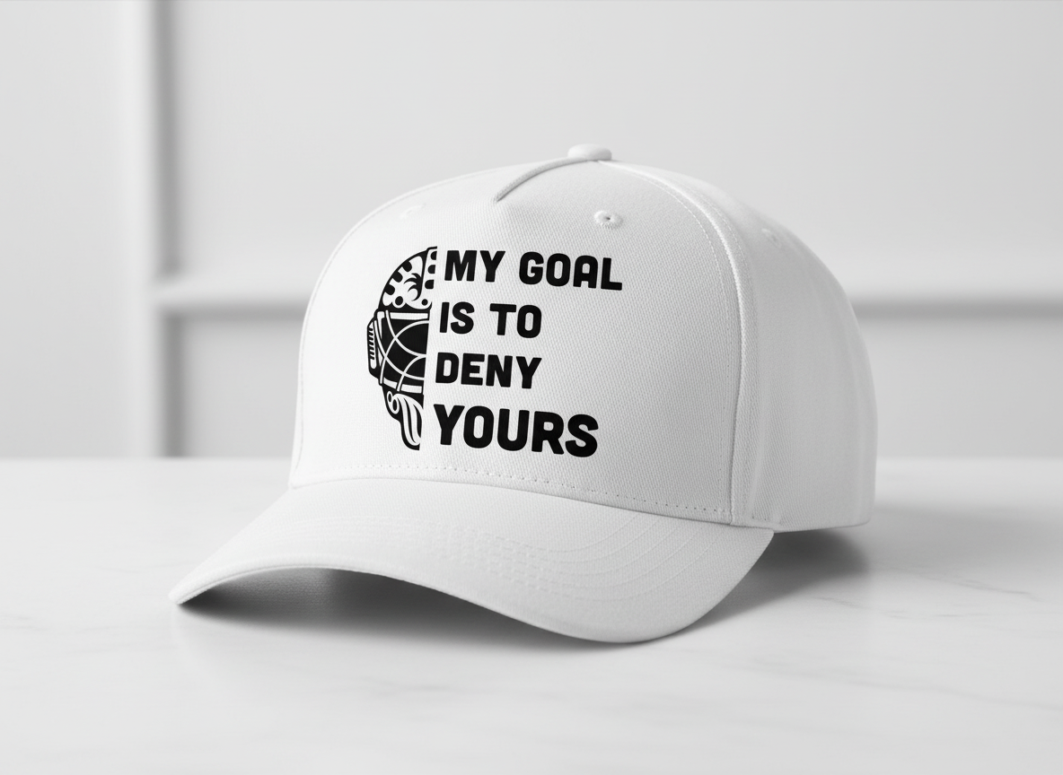 Funny Goalie SVG-Cricut, Silhouette, Sublimation Cut File Canada-My Goal Is To Deny Yours Design (Digital Download)