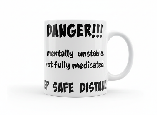 Funny Warning Sign SVG-Cricut, Silhouette, Sublimation Cut File Canada-Keep Safe Distance Quote (Digital Download)