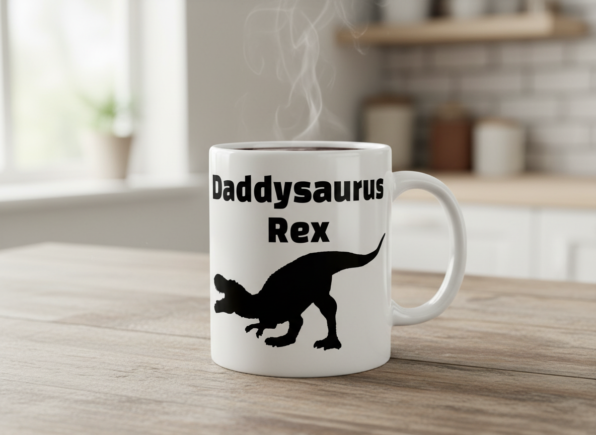 Daddysaurus Rex SVG-Cricut, Silhouette, Sublimation Cut File Canada-Funny Dinosaur Dad Design (Digital Download)