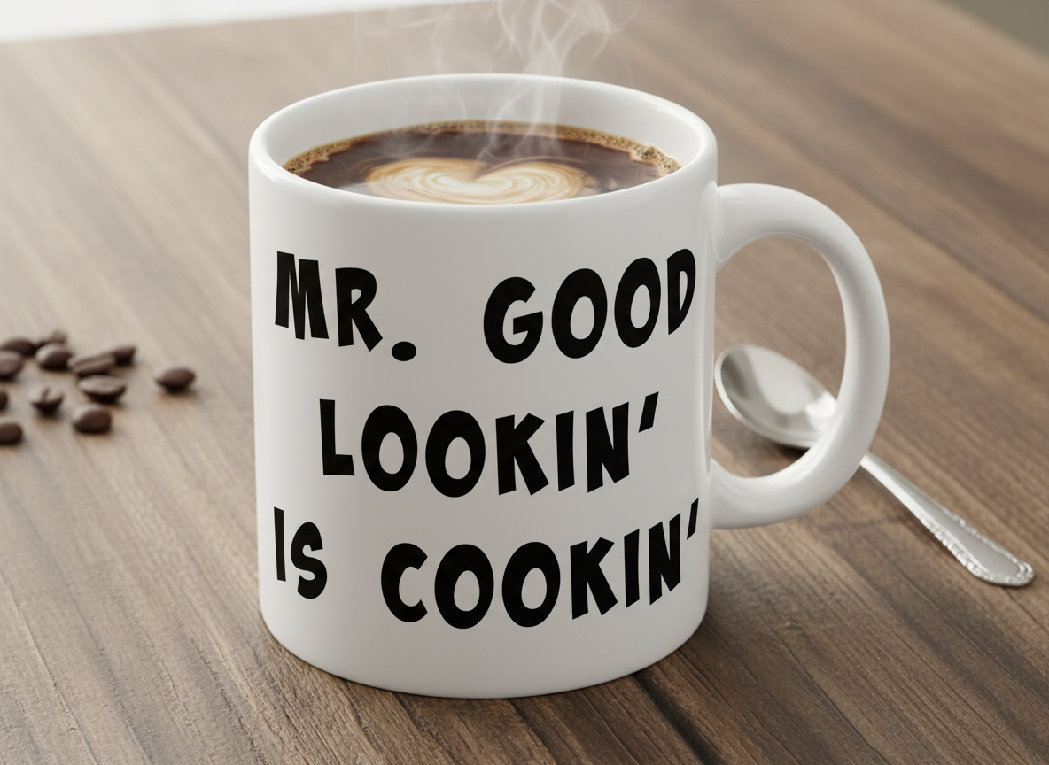 Mr. Good Lookin' Is Cookin' SVG-Cricut, Silhouette, Sublimation Cut File Canada-Funny BBQ Chef Design (Digital Download)