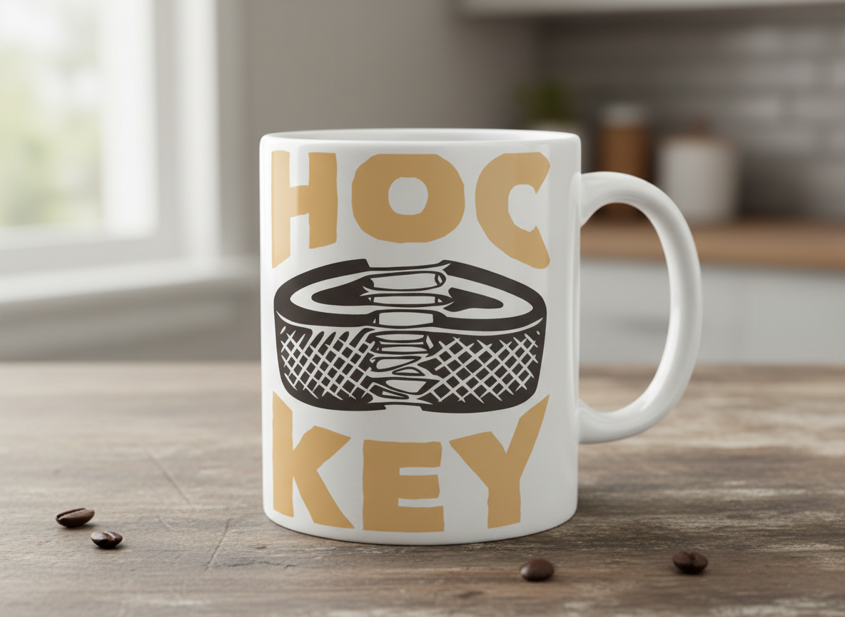 Funny Hockey SVG-Cricut, Silhouette, Sublimation Cut File Canada-HOC-KEY Puck Design (Digital Download)