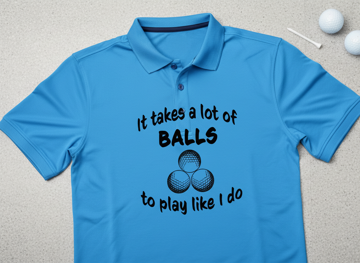 Funny Golf Quote SVG-Cricut, Silhouette, Sublimation Cut File Canada-It Takes a Lot of Balls (Digital Download)