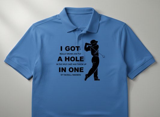 Funny Golf SVG-Cricut, Silhouette, Sublimation Cut File Canada-Drunk Golfer Hole in One Quote (Digital Download)