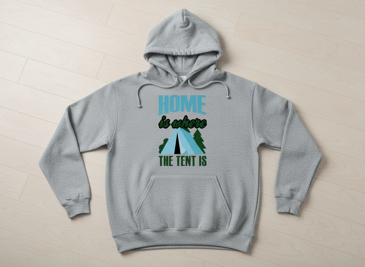 Home Is Where The Tent Is SVG-Cricut, Silhouette, Sublimation Cut File Canada-Camping Quote (Digital Download)