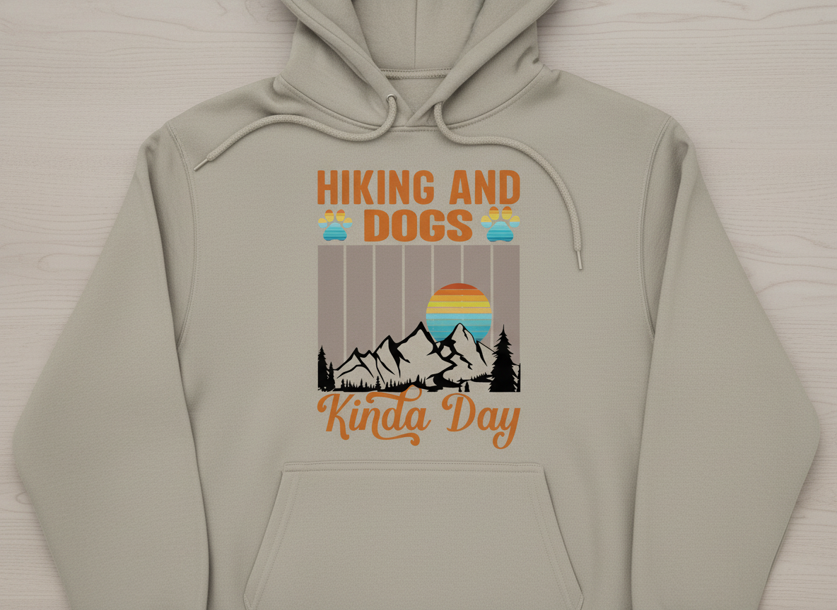 Hiking and Dogs SVG-Cricut, Silhouette, Sublimation Cut File Canada-Retro Mountain Adventure Cut File (Digital Download)