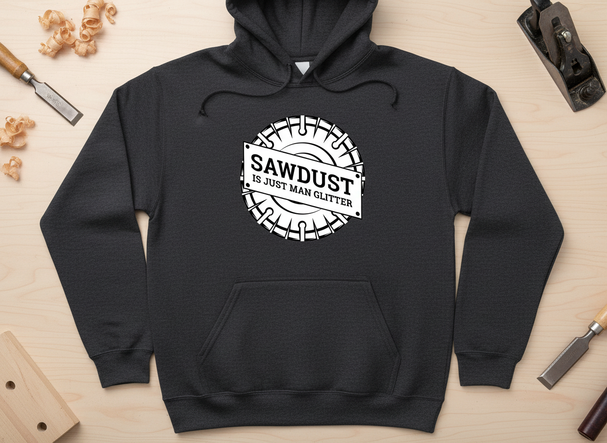 Sawdust Is Man Glitter SVG-Cricut, Silhouette, Sublimation Cut File Canada-Funny Woodworking Design (Digital Download)