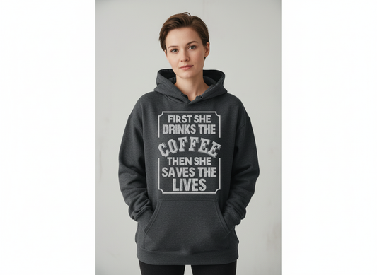 Funny Nurse Coffee Quote SVG-Cricut, Silhouette, Sublimation Cut File Canada-Medical Professional Cut File (Digital Download)