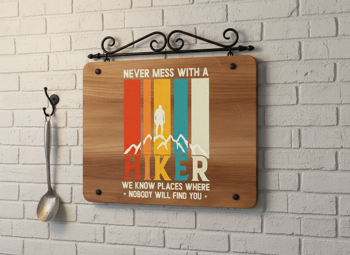 Funny Hiking Quote SVG-Cricut, Silhouette, Sublimation Cut File Canada-Retro Hiker Design (Digital Download)