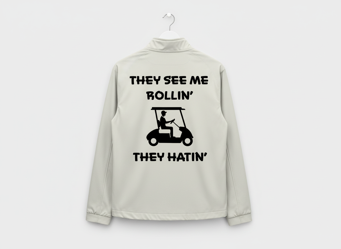 Funny Golf Cart SVG-Cricut, Silhouette, Sublimation Cut File Canada-They See Me Rollin' They Hatin' (Digital Download)