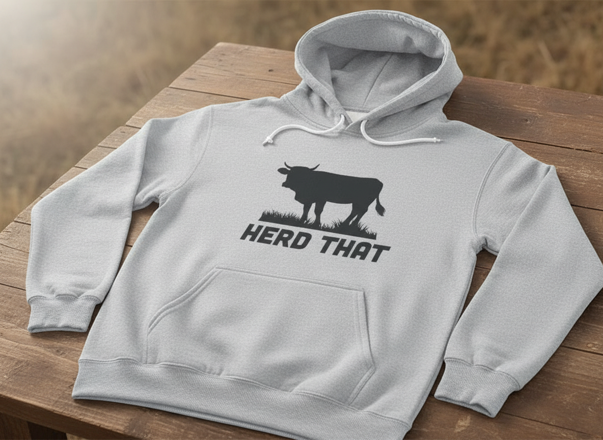 Herd That Cow SVG-Cricut, Silhouette, Sublimation Cut File Canada-Funny Farmhouse Design (Digital Download)