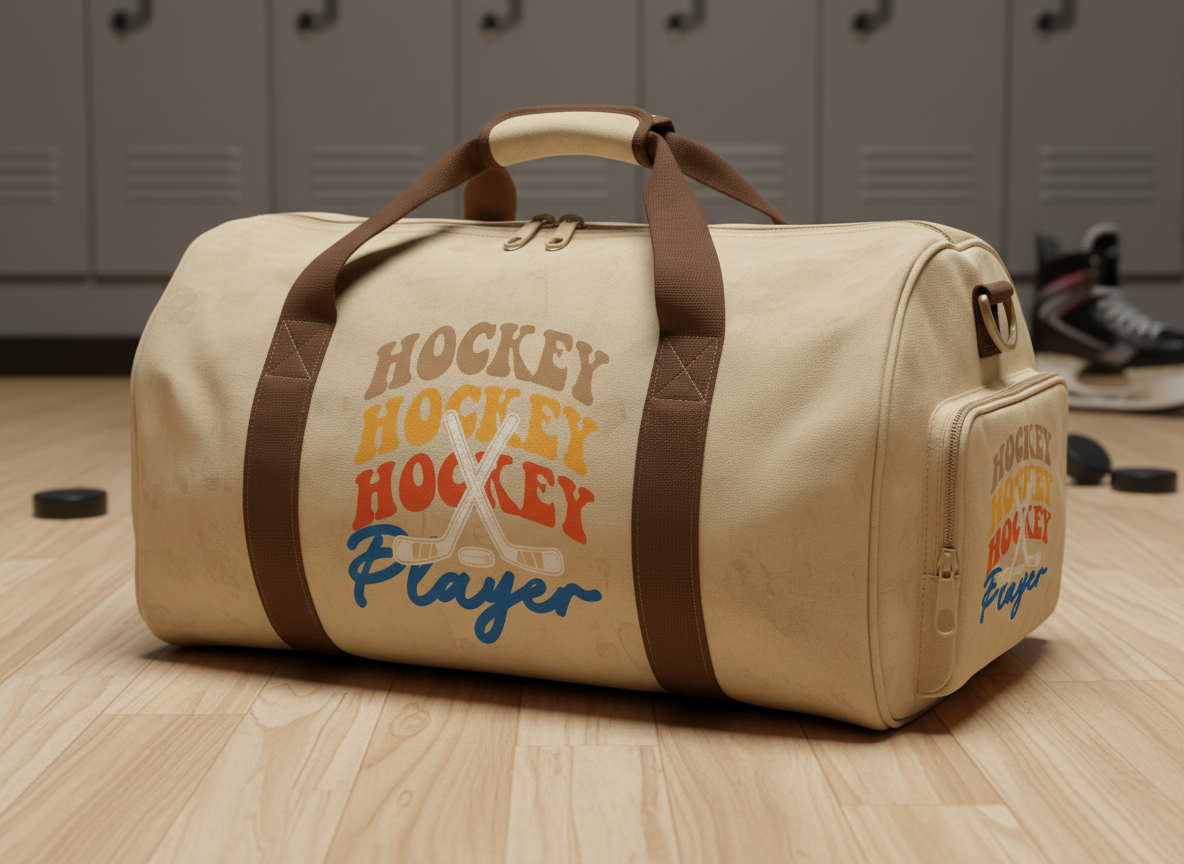 Retro Hockey Player SVG-Cricut, Silhouette ,Sublimation Cut File Canada-Vintage Sports Design (Digital Download)
