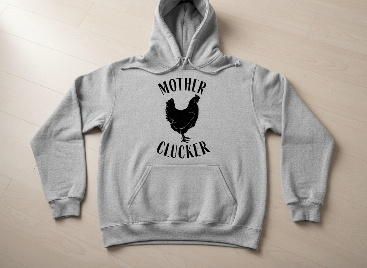 Funny Farming SVG-Cricut, Silhouette, Sublimation Cut File Canada-Mother Clucker Chicken Design (Digital Download)