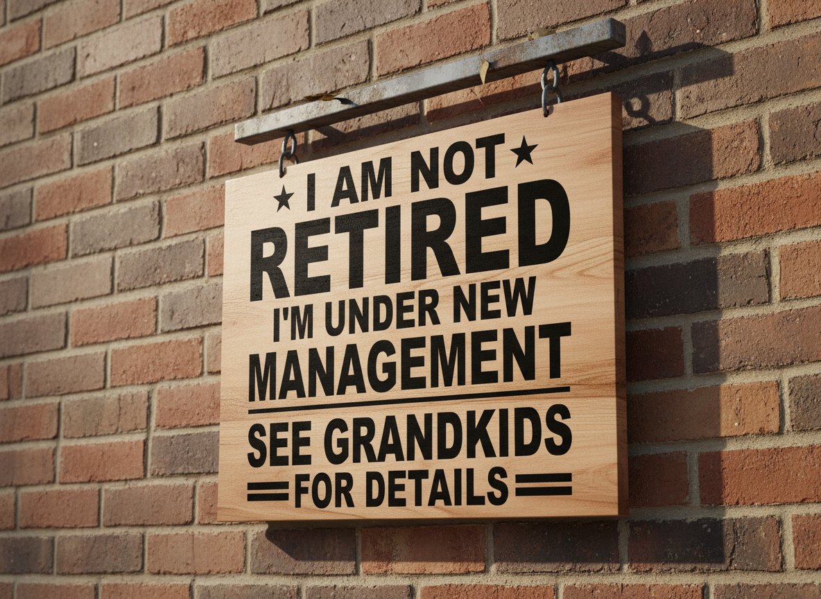 Funny Retirement SVG-Cricut, Silhouette, Sublimation Cut File Canada-I’m Not Retired, Under New Management-Grandparent Design (digital download)