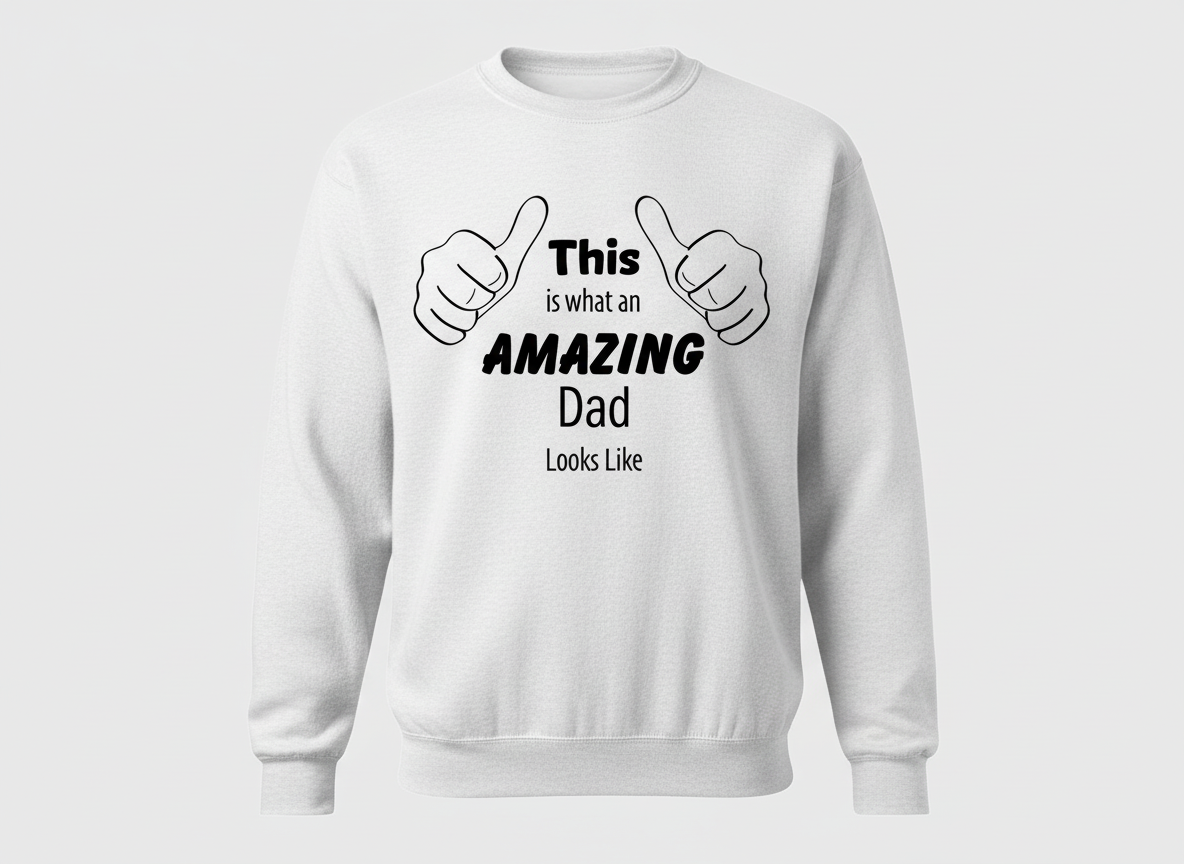 This Is What An Amazing Dad Looks Like-Cricut, Silhouette, Sublimation Cut File Canada-Funny Fathers Day Design-Digital Download