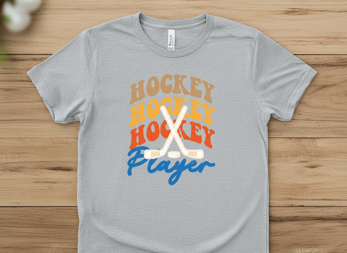 Retro Hockey Player SVG-Cricut, Silhouette ,Sublimation Cut File Canada-Vintage Sports Design (Digital Download)