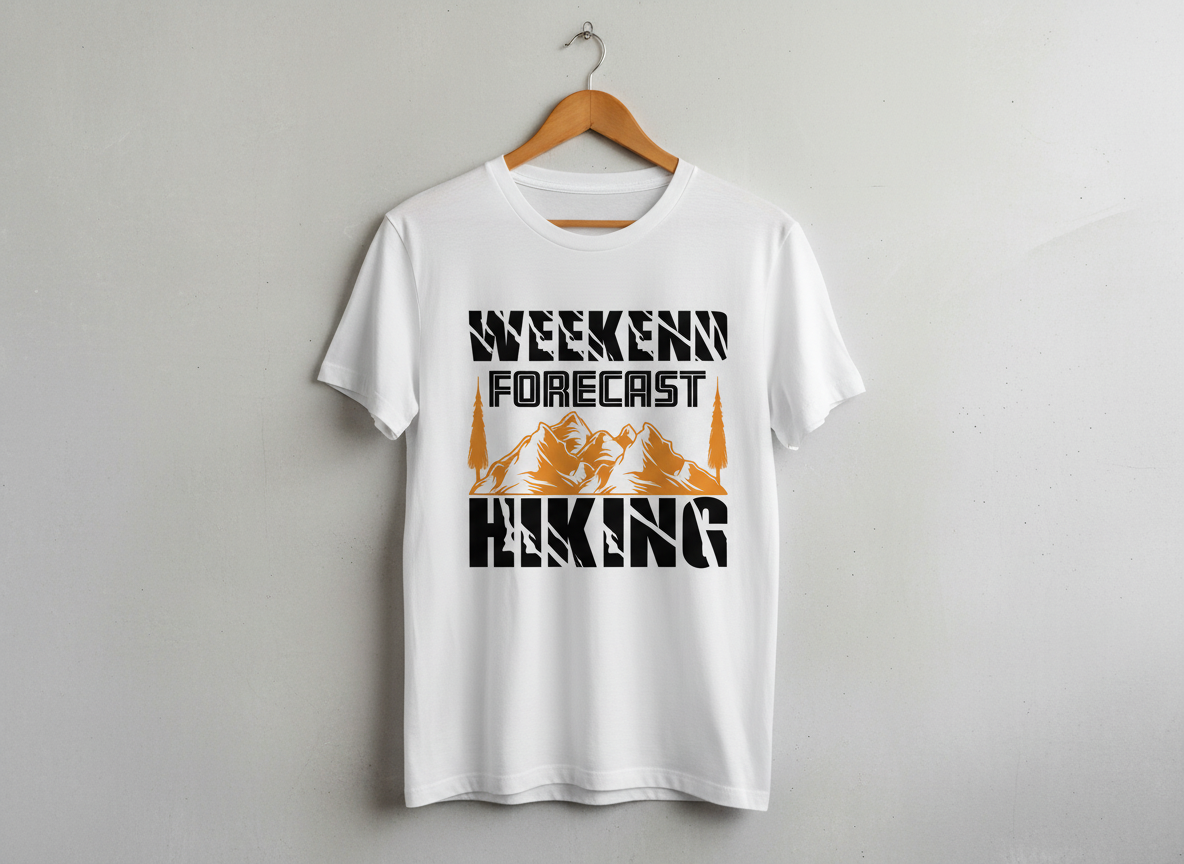 Weekend Forecast Hiking SVG-Cricut, Silhouette, Sublimation Cut File Canada-Mountain Adventure Design (Digital Download)