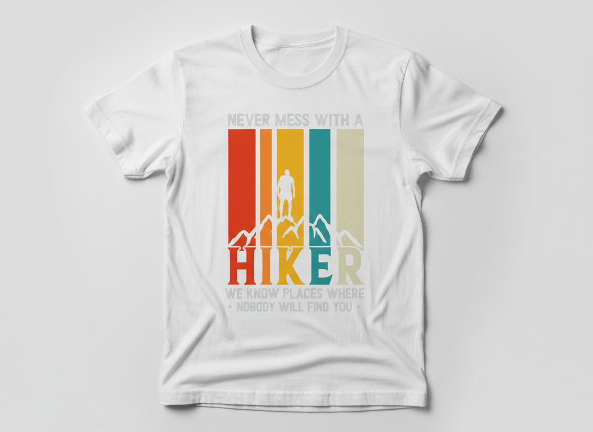 Funny Hiking Quote SVG-Cricut, Silhouette, Sublimation Cut File Canada-Retro Hiker Design (Digital Download)