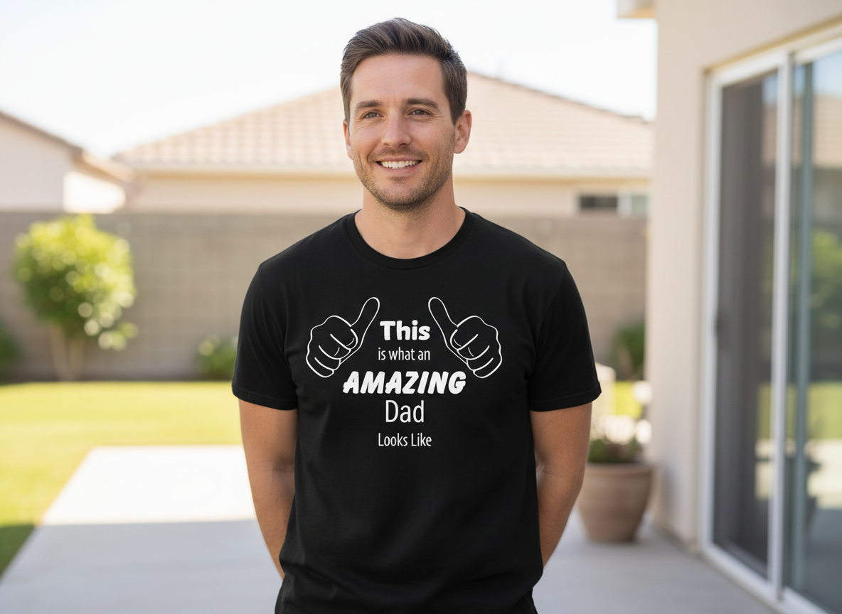 This Is What An Amazing Dad Looks Like-Cricut, Silhouette, Sublimation Cut File Canada-Funny Fathers Day Design-Digital Download