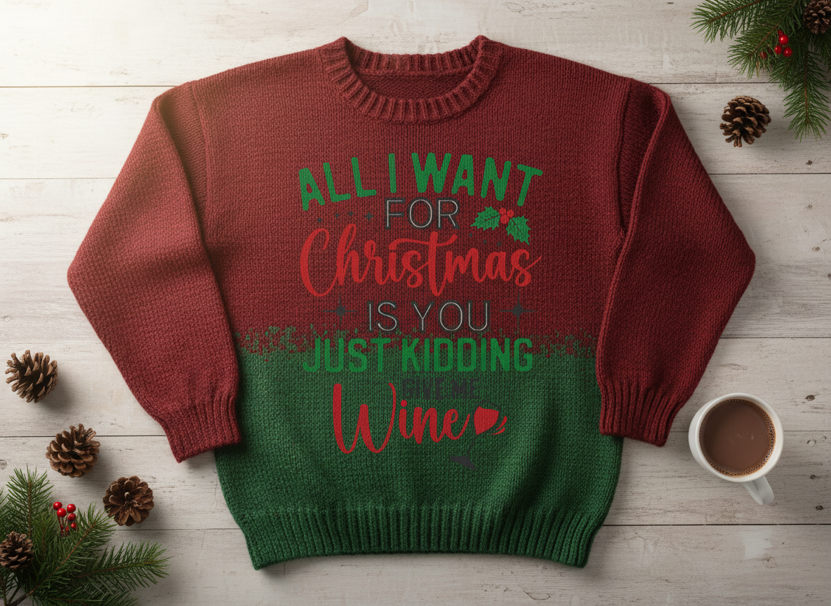 Funny Christmas Wine Quote SVG-Cricut, Silhouette, Sublimation Cut File Canada-Holiday Cricut, Silhouette File (Digital Download)