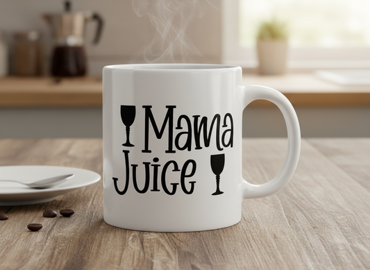 Mama Juice SVG-Cricut, Silhouette, Sublimation Cut File Canada-Funny Mom Wine Quote Design-Instant Download