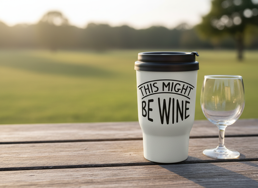 Funnt Wine SVG-Cricut, Silhouette, Sublimation Cut File Canada-This Might Be Wine (Digital Download)