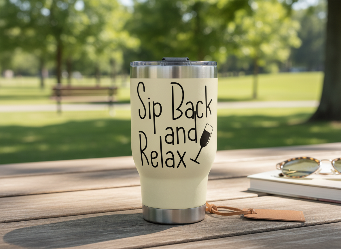 Sip Back and Relax SVG-Cricut, Silhouette, Sublimation Cut File Canada-Funny Wine Quote-Instant Download