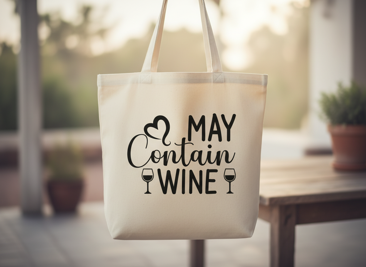May Contain Wine SVG-Cricut, Silhouette, Sublimation Cut File Canad-Funny Wine Lover Quote-nstant Download