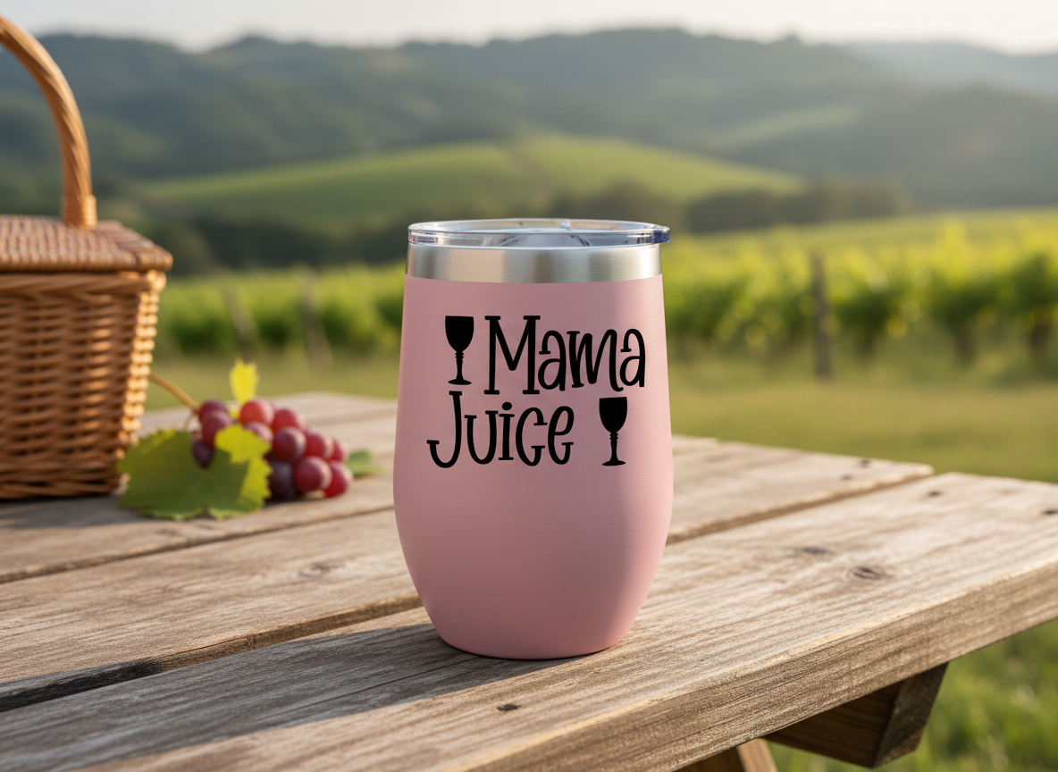 Mama Juice SVG-Cricut, Silhouette, Sublimation Cut File Canada-Funny Mom Wine Quote Design-Instant Download