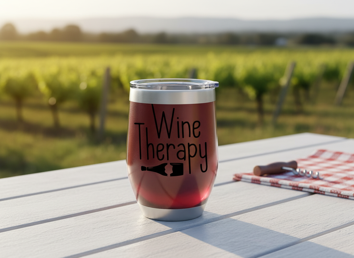 Wine Therapy SVG-Cricut, Silhouette, Sublimation Cut File Canada-Funny Wine Quote (Digital Download)