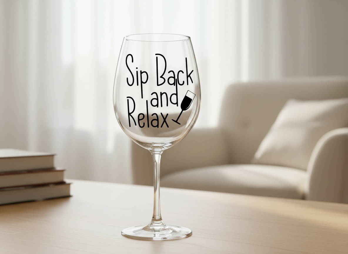 Sip Back and Relax SVG-Cricut, Silhouette, Sublimation Cut File Canada-Funny Wine Quote-Instant Download