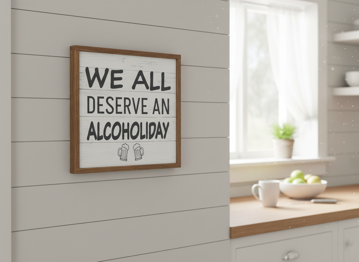 We All Deserve an Alcoholida SVG-Cricut, Silhouette, Sublimation Cut File Canada-Funny Drinking Quote-Instant Download