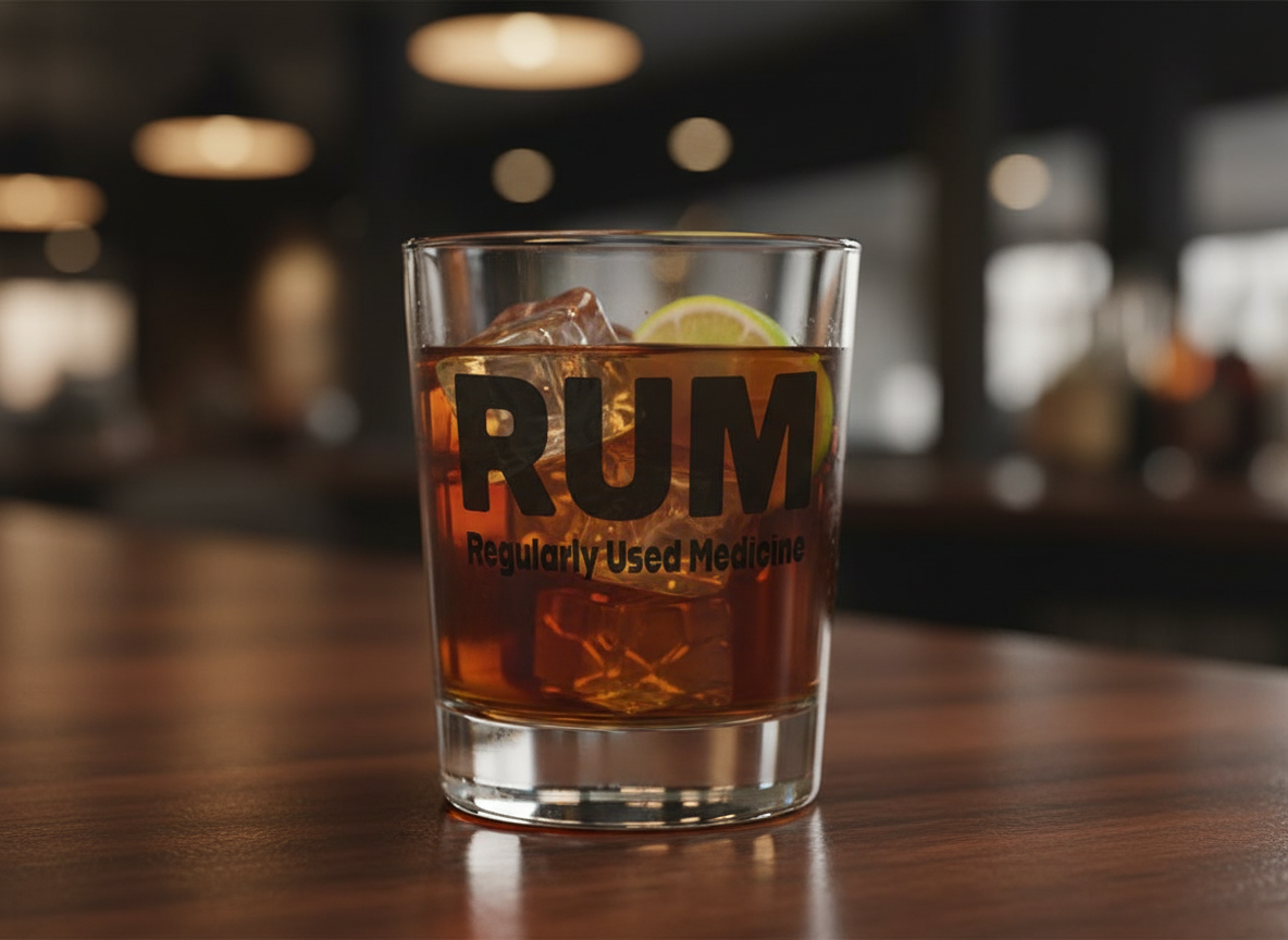 RUM Regularly Used Medicine SVG-Cricut, Silhouette, Sublimation Cut File Canada-Instant Download