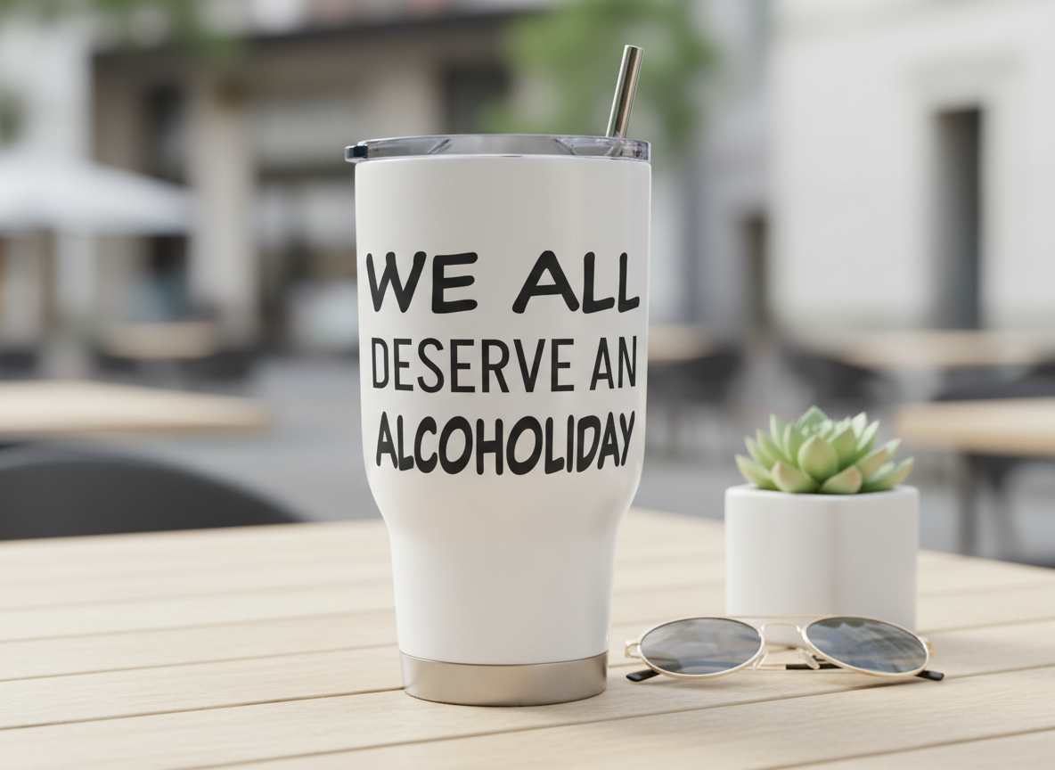 We All Deserve an Alcoholida SVG-Cricut, Silhouette, Sublimation Cut File Canada-Funny Drinking Quote-Instant Download