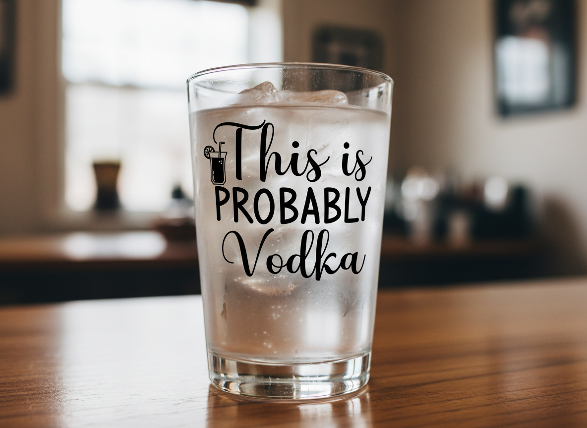 This Is Probably Vodka SVG-Cricut, Silhouette, Sublimation Cut File Canada-Funny Drink Quote-Instant Download