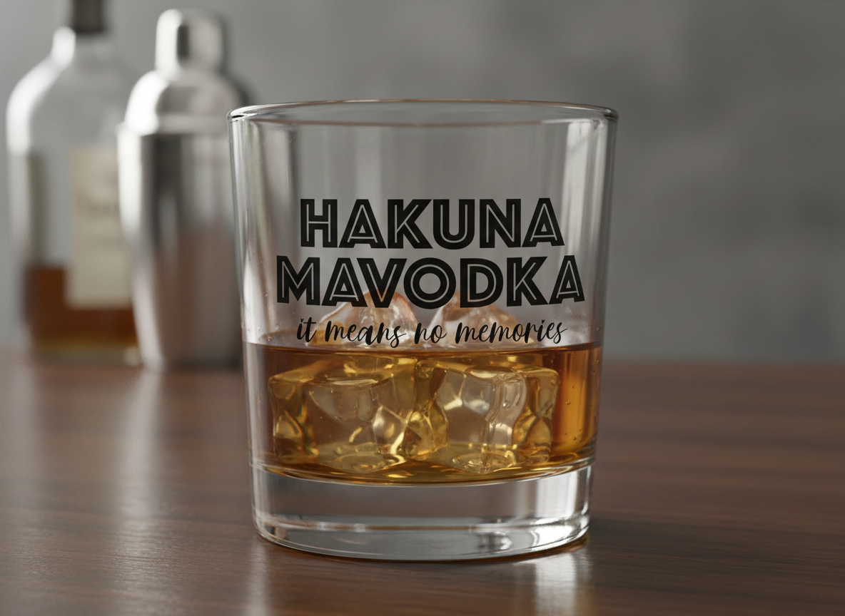 Hakuna Mavodka Funny Drinking Quote Design-Cricut, Silhouette, Sublimation Cut File Canada (digital download)