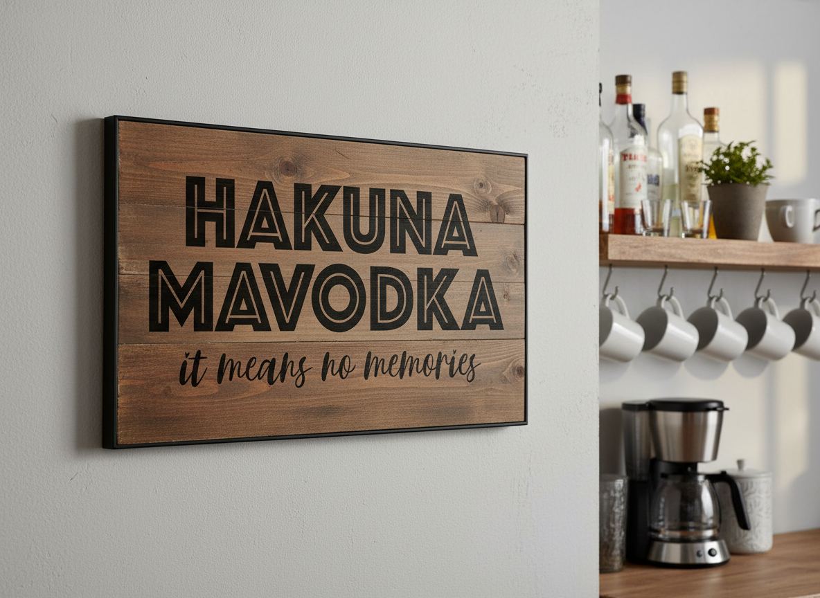 Hakuna Mavodka Funny Drinking Quote Design-Cricut, Silhouette, Sublimation Cut File Canada (digital download)