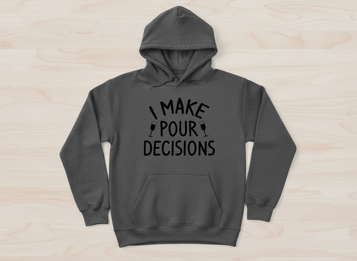 I Make Pour Decisions Wine Quote SVG-Cricut, Silhouette, Sublimation Cut File Canada-Funny Gift (Digital Download)