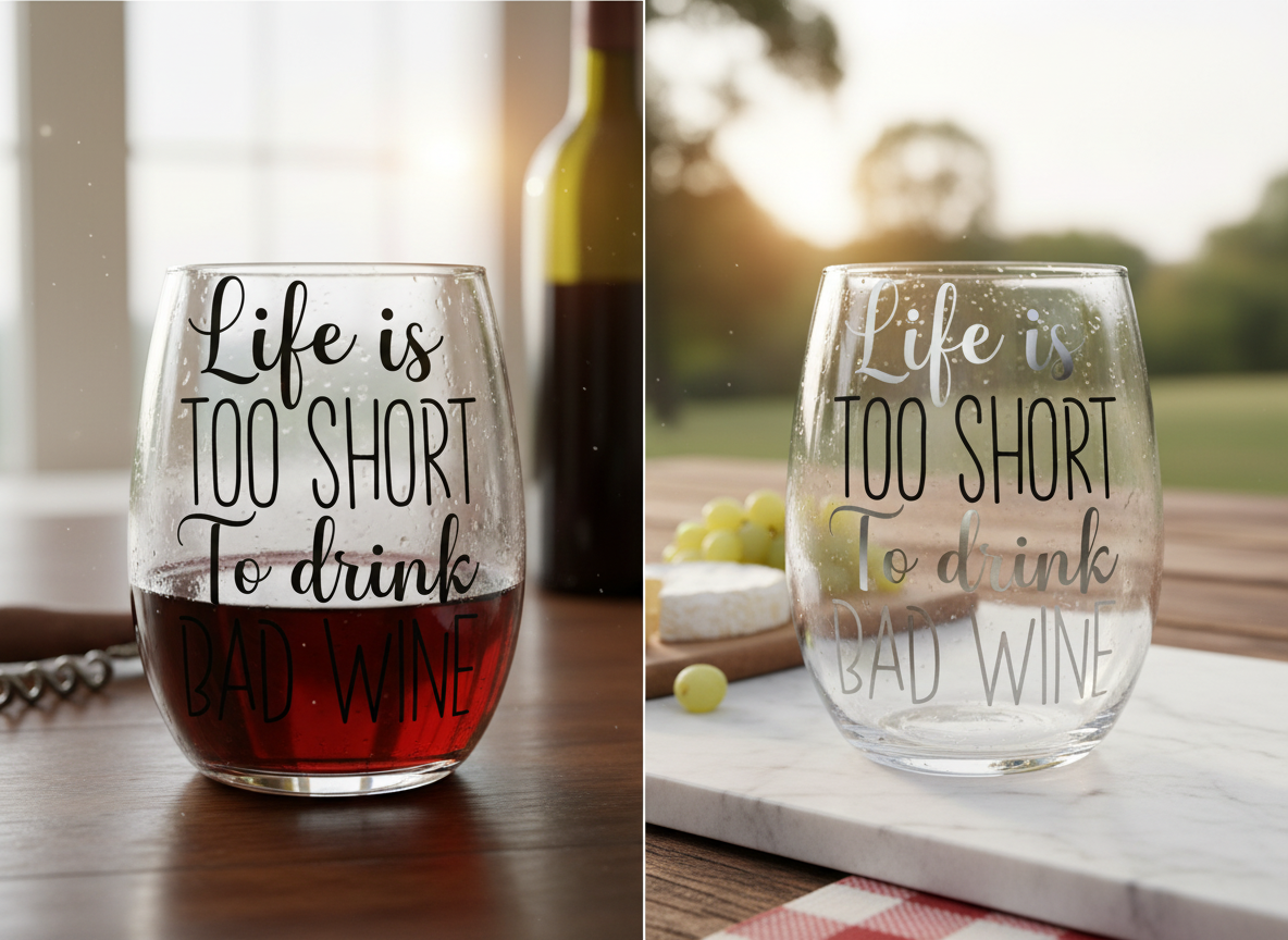 Life Is Too Short To Drink Bad Wine SVG-Cricut, Silhouette, Sublimation Cut File Canada-Funny Wine Quote Design-Instant Download