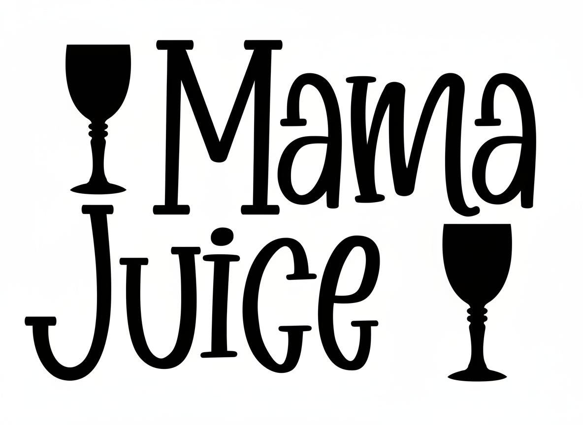 Mama Juice SVG-Cricut, Silhouette, Sublimation Cut File Canada-Funny Mom Wine Quote Design-Instant Download