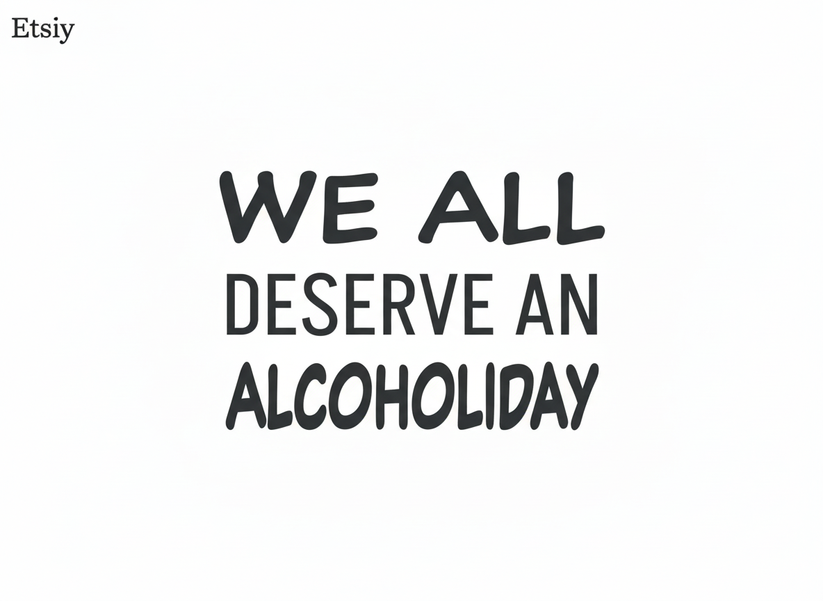 We All Deserve an Alcoholida SVG-Cricut, Silhouette, Sublimation Cut File Canada-Funny Drinking Quote-Instant Download