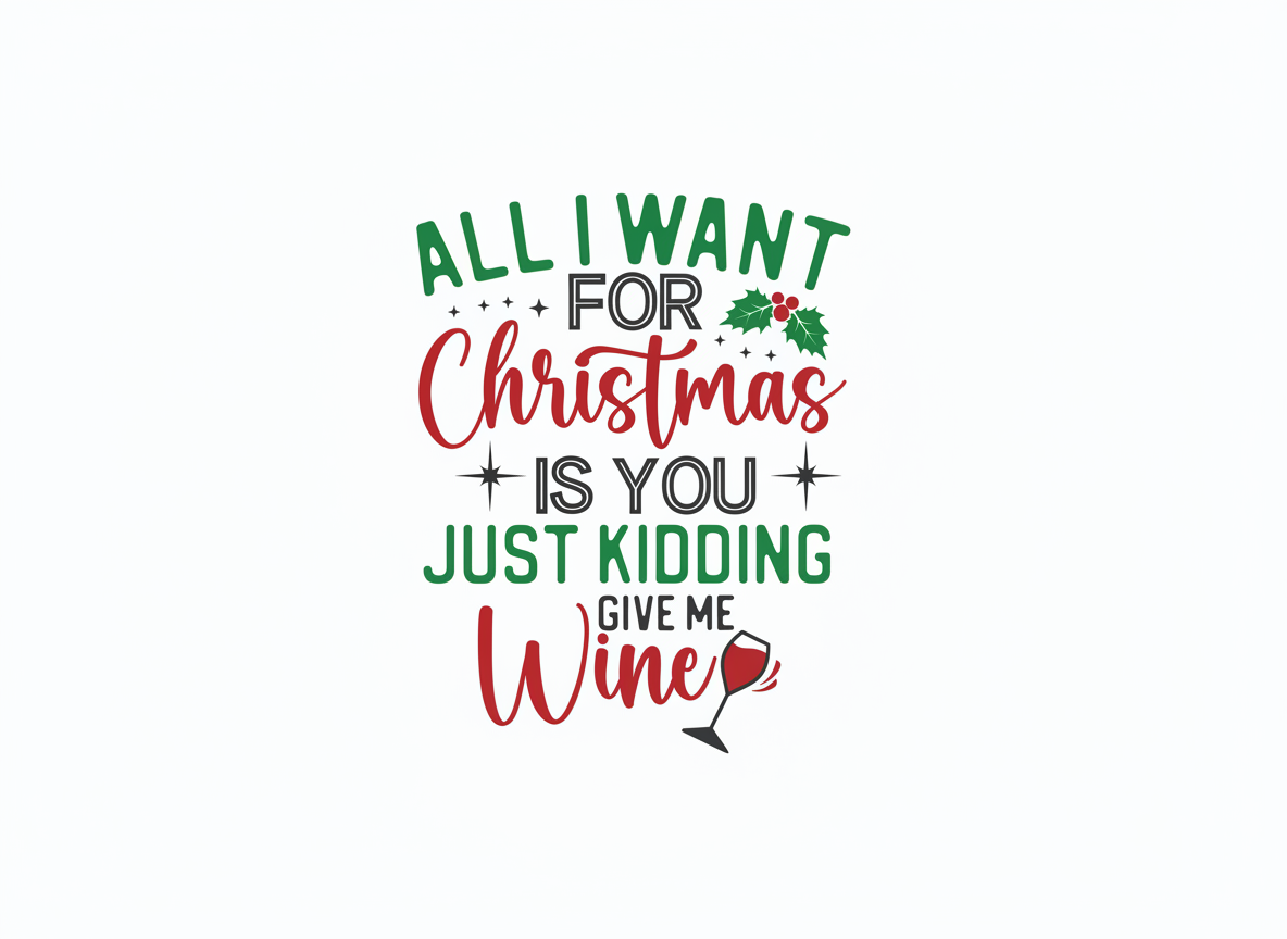 Funny Christmas Wine Quote SVG-Cricut, Silhouette, Sublimation Cut File Canada-Holiday Cricut, Silhouette File (Digital Download)