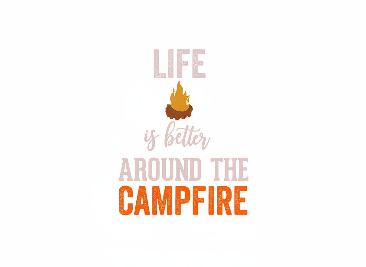Camping and Campfire SVG-Cricut, Silhouette, Sublimation Cut File Canada-Funny Camping Quote (Digital Download)