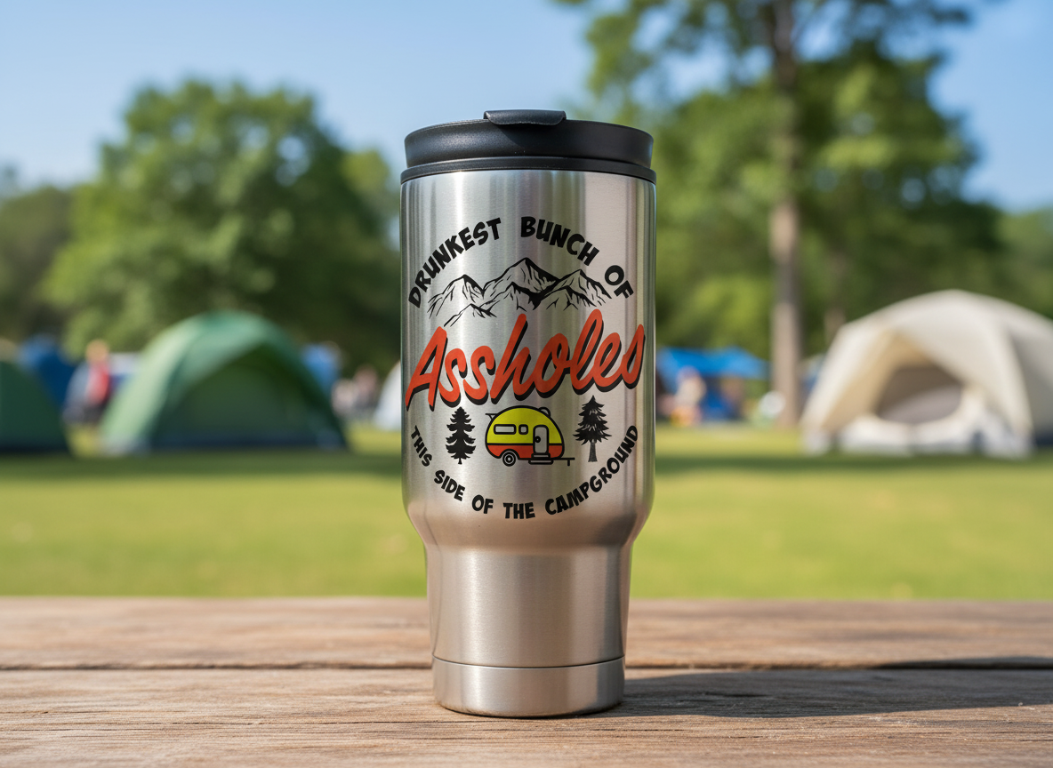 Funny “Drunkest Bunch of Assholes svg  Funny Camping Quote-Cricut, Silhouette, Sublimation Cut File Canada-Instant Download
