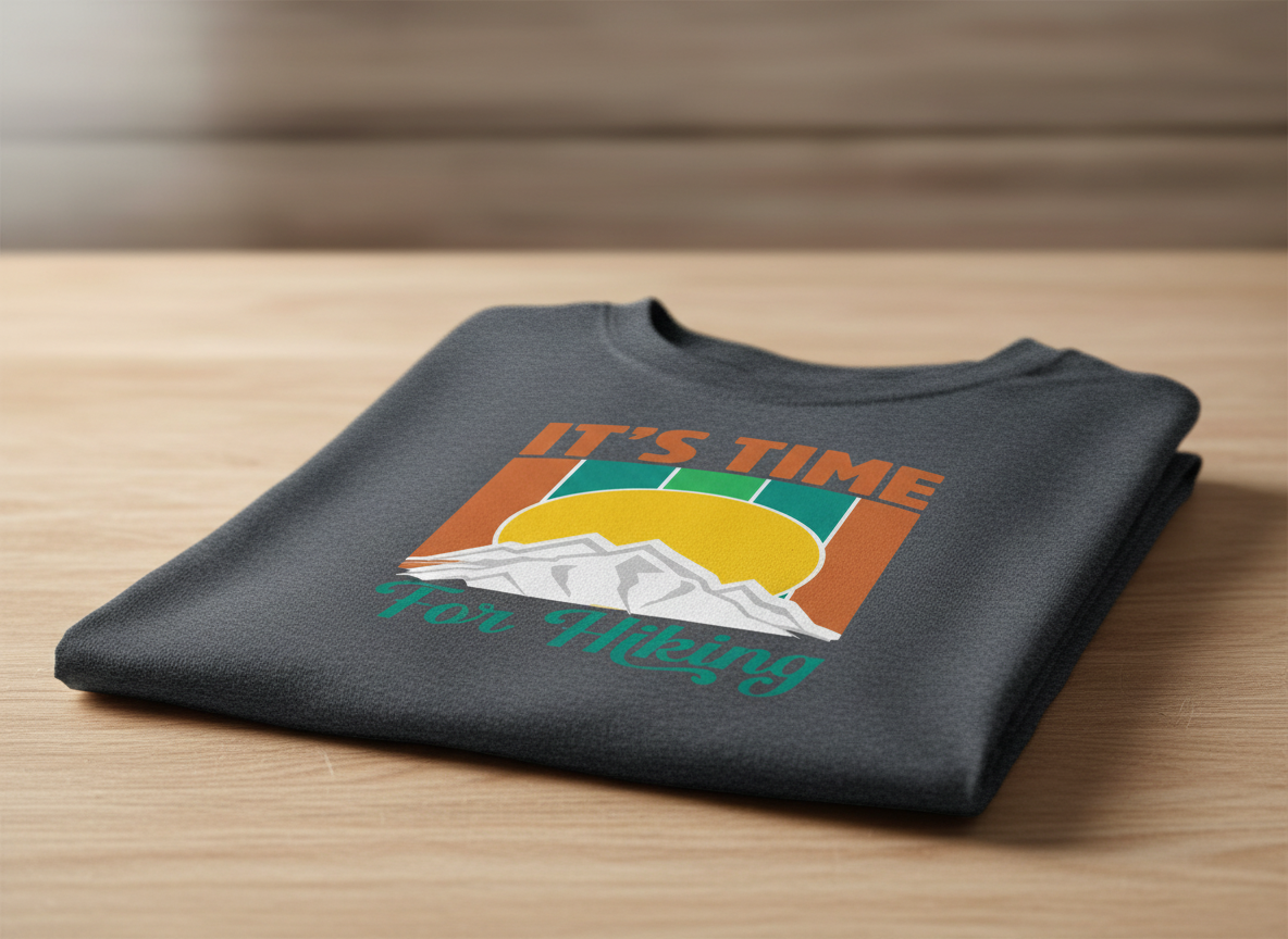 Retro Mountain Hiking SVG-Cricut, Silhouette, Sublimation Cut File Canada-Outdoor Adventure Design (Digital Download)
