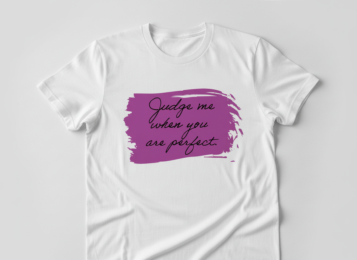 Judge Me When You're Perfect-SVG – Cricut, Silhouette, Sublimation Cut File Canada (digital download)