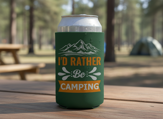 Id Rather Be Camping SVG-Cricut, Silhouette, Sublimation Cut File Canada-Outdoor Adventure Quote-Instant Download