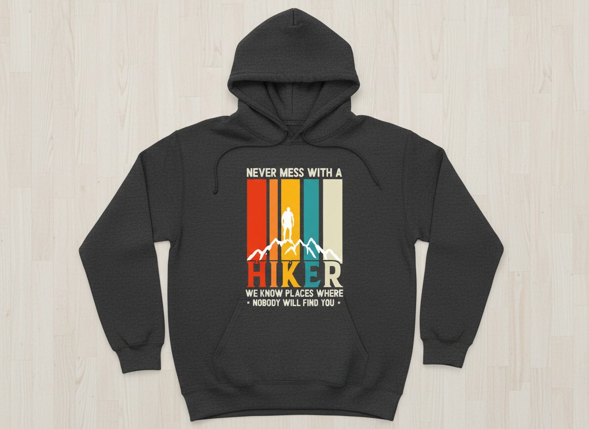Funny Hiking Quote SVG-Cricut, Silhouette, Sublimation Cut File Canada-Retro Hiker Design (Digital Download)