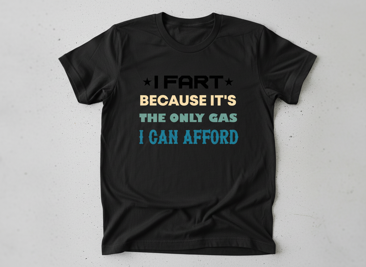 I Fart Because It's The Only Gas I Can Afford SVG-Cricut, Silhouette, Sublimation Cut File Canada-Digital Download