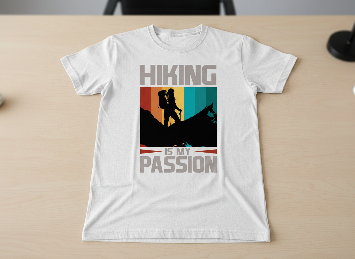 Retro Mountain Hiker SVG-Cricut, Silhouette, Sublimation Cut File Canada-Hiking Is My Passion Design (Digital Download)