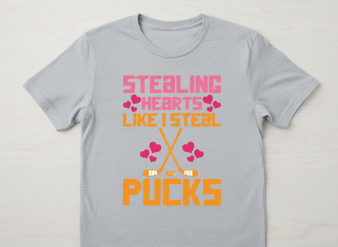 Stealing Hearts Hockey SVG-Cricut, Silhouette, Sublimation Cut File Canada-Valentine's (Digital Download)